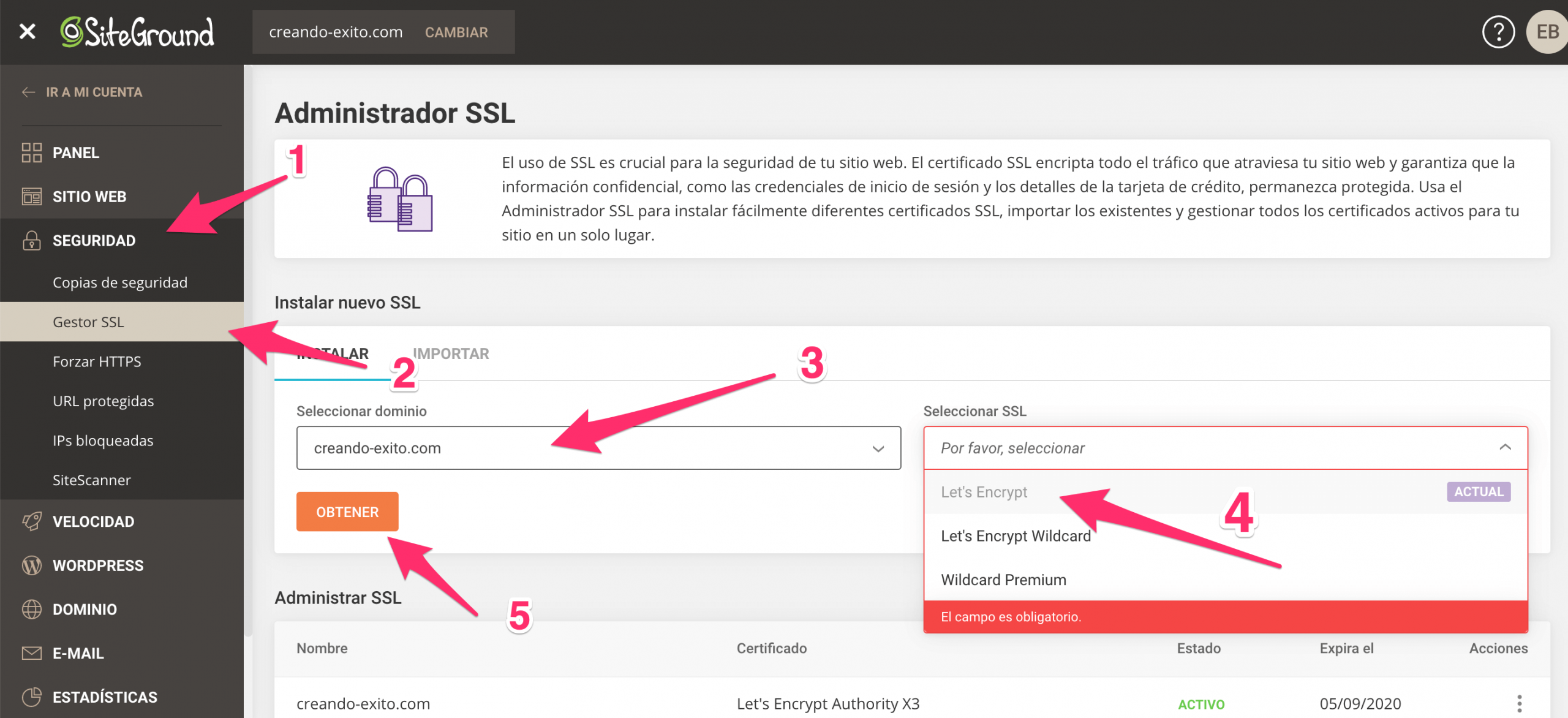 Como configurar SSL en tu web
