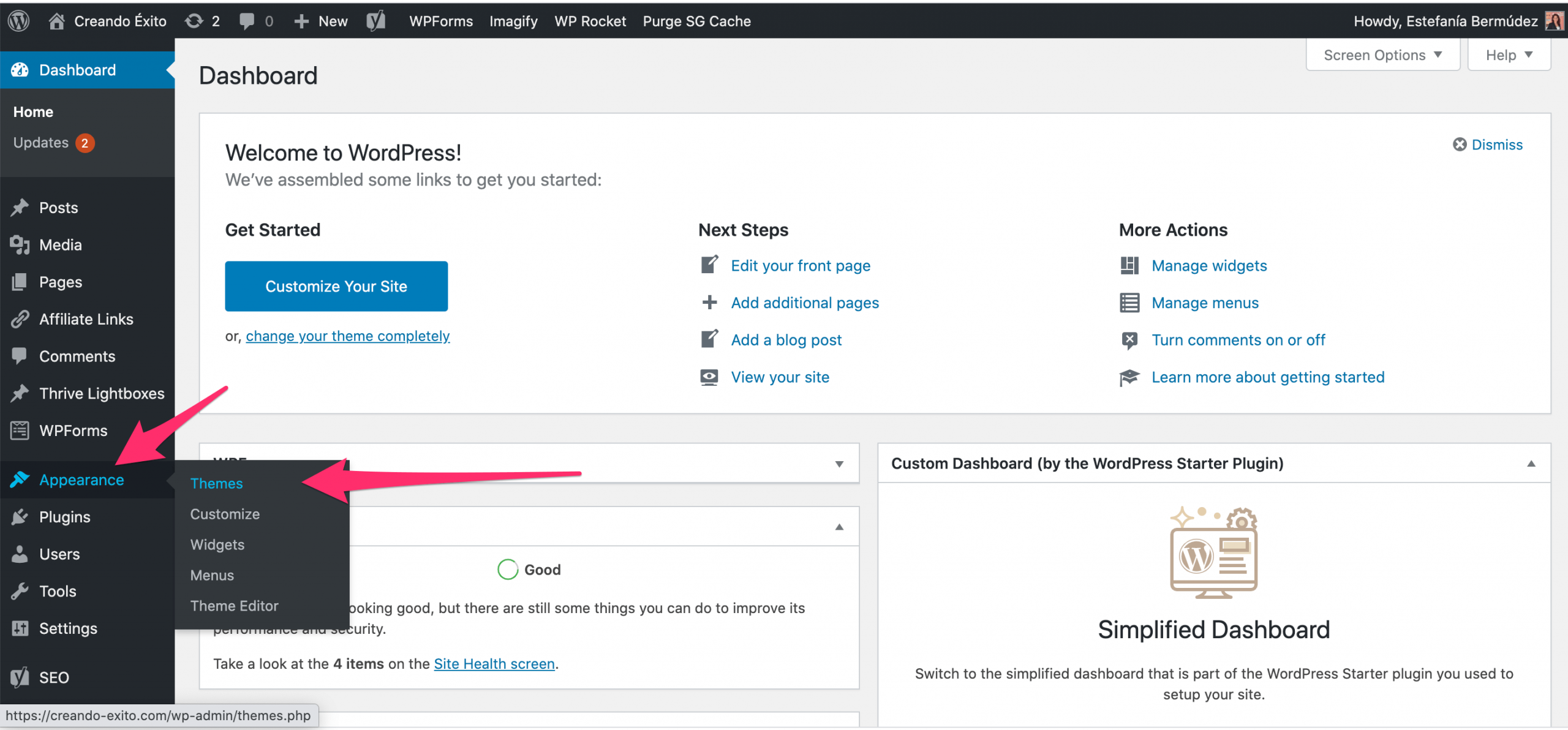 Como crear un blog. Instalar un tema gratuito en wordpress